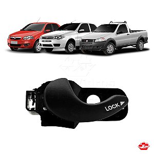 MAÇANETA INT PALIO/SIENA/STRADA ..13 PTA DIANT LE PRETO