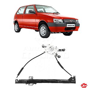 MAQ VIDRO ELET UNO 2 PTA DIANT LD FX MABUCHI ZINNI