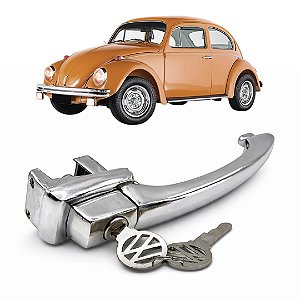 MAÇANETA EXT FUSCA 59 A 77 DIANT LE/LD C/CHV CROMADA