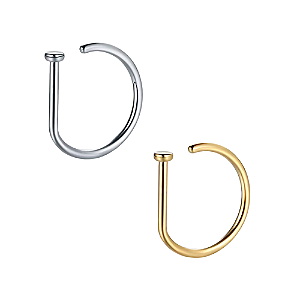 Piercing D-Ring Argola Lisa Titânio Nariz G-Ring
