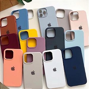 Capa Case Capinha Silicone Aveludado iPhone X/XR/XS MAX/11/12/13/14/14PRO/14PLUS/14PROMAX