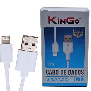 Cabo de Dados Usb   Lightning 1M  Iphone Kingo 5 6 7 8 X xs Max 11 12 13
