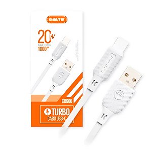 Cabo de Dados USB Type C 1M 20W  Kimaster