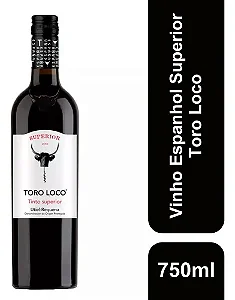 Vinho Espanhol Tinto Superior Toro Loco DOP 750ml