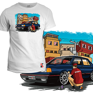 CAMISETA VOYAGE QUADRADO AZUL