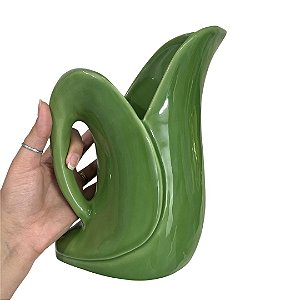 Jarra Folha de Bananeira Cerâmica Verde Nilo 1L Prêmio