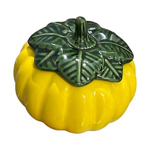 Tigela Cerâmica Mini Moranga Abóbora 800ml Amarelo