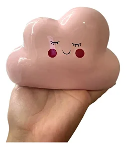 Cofre Nuvem Porcelana Lembrancinha Bebê Presente Nuvem Azul