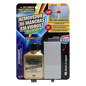 Glass Refresh Descontaminante e Removedor de Manchas nos Vidros - Soft99