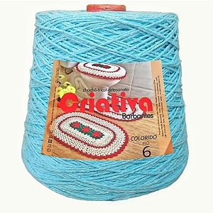 Barbante Criativa Azul Claro 1kg N.º 6