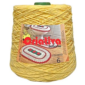 Barbante Criativa Amarelo Bebê 1Kg N.º 6