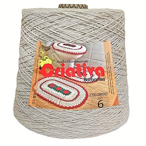 Barbante Criativa Areia 1Kg N.º 6