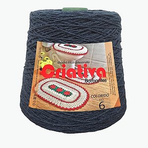 Barbante Criativa Azul Marinho 1Kg N.º 6