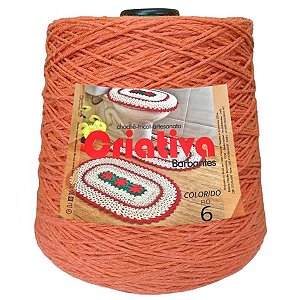 Barbante Criativa Laranja 1Kg N.º 6