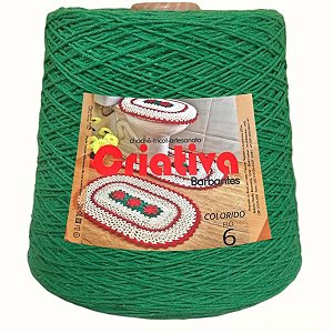 Barbante Criativa Verde Escuro 1Kg N.º 6