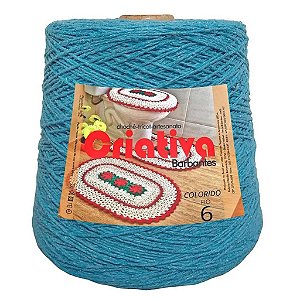 Barbante Criativa Azul Turquesa 500g N.º 6