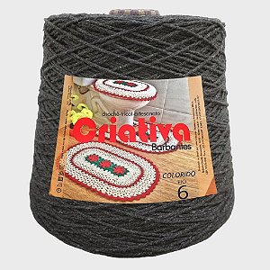 Barbante Criativa Grafite 500g N.º 6