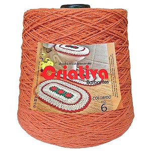 Barbante Criativa Laranja 500g N.º 6