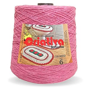 Barbante Criativa Rosa 500g N.º 6
