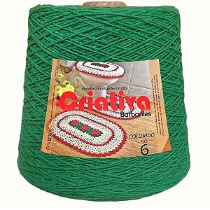 Barbante Criativa Verde Bandeira 500g N.º 6