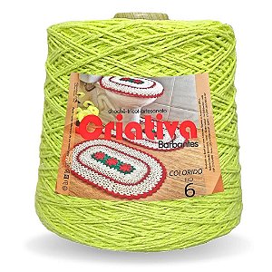 Barbante Criativa Verde Neon 500g N.º 6