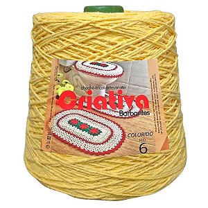 Barbante Criativa Amarelo Bebê 2Kg N.º 6