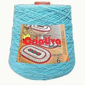 Barbante Criativa Azul Claro 2Kg N.º 6
