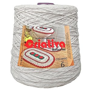 Barbante Criativa Branco 2Kg N.º 6