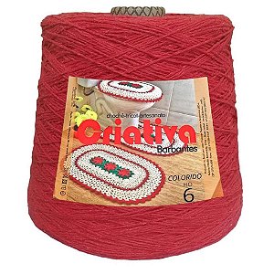 Barbante Criativa Vermelho 2Kg N.º 6