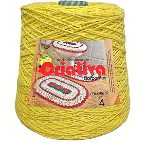 Barbante Criativa Amarelo 500g N.º 4