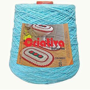 Barbante Criativa Azul Claro 500g N.º 8
