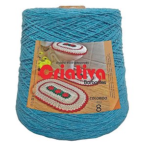 Barbante Criativa Azul Turquesa 500g N.º 8