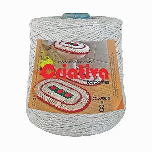 Barbante Criativa Cinza 500g N.º 8