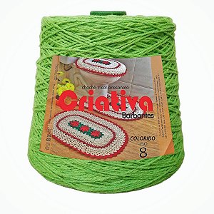 Barbante Criativa Verde Limão 500g N.º 8