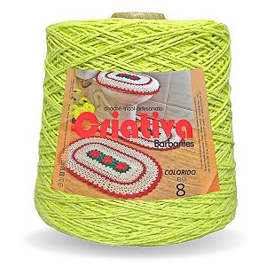 Barbante Criativa Verde Neon 500g N.º 8
