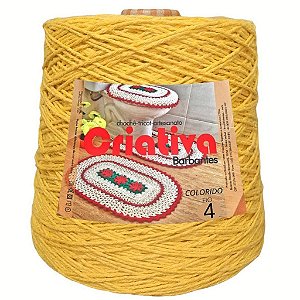 Barbante Criativa Amarelo Ouro 1Kg N.º 4
