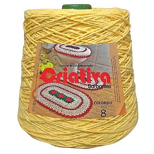 Barbante Criativa Amarelo Bebê 1Kg N.º 8