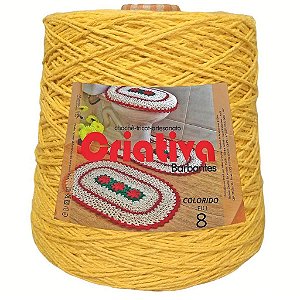 Barbante Criativa Amarelo Ouro 2Kg N.º 8
