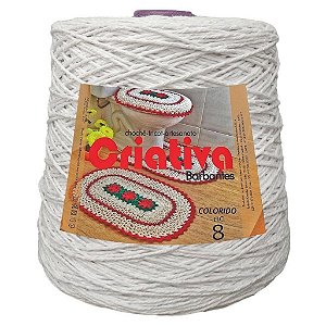 Barbante Criativa Branco 2Kg N.º 8