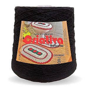 Barbante Criativa Preto 2Kg N.º 8