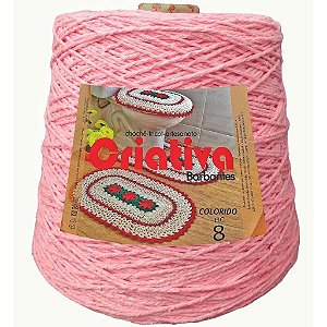 Barbante Criativa Rosa Neon 2Kg N.º 8