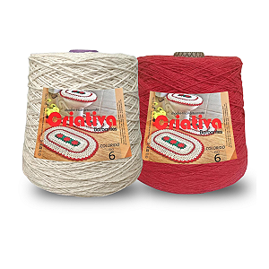 Kit 2 Barbante Criativa 1Kg N.º 6