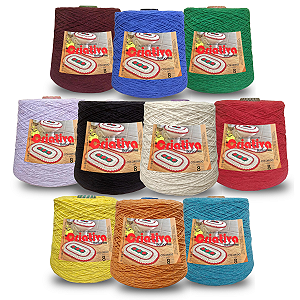 Kit 10 Barbante Criativa 1Kg N.º 8