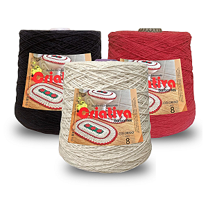 Kit 3 Barbante Criativa 1Kg N.º 8