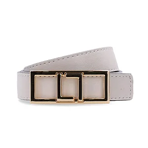 LUZ DA LUA 35001084 CINTO REVERSSIVEL PANNA/PRETO