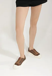 SCHUTZ S211360001 TENIS ANIMAL PRINT SUEDE TIGER