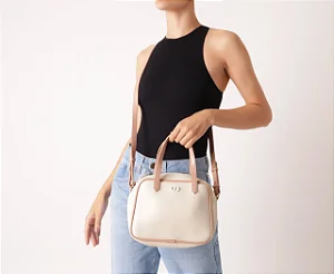 ANACAPRI C500300102 BOLSA OFF WHITE ALÇA CURTA /COMPRIDA