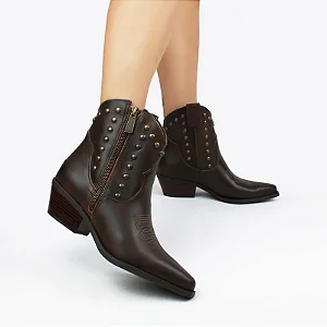 BOTTERO 347709 BOTA CANO BAIXO COURO DISTRESSED MARROM