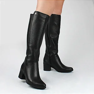 BOTTERO 369004 BOTA CANO LONGO COURO BURNISH PRETO