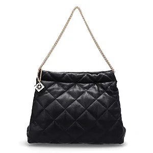 LUZ DA LUA 2000450 BOLSA GRANDE PRETO  ALÇA CURTA